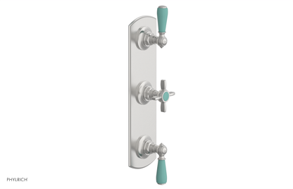 JAMESTOWN - Thermostatic Valve with Two Volume Control with "Turqoise" Accents 4-740