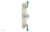 JAMESTOWN - Thermostatic Valve with Two Volume Control with "Turqoise" Accents 4-740