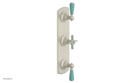 JAMESTOWN - Thermostatic Valve with Two Volume Control with "Turqoise" Accents 4-740