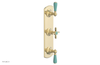 JAMESTOWN - Thermostatic Valve with Two Volume Control with "Turqoise" Accents 4-740