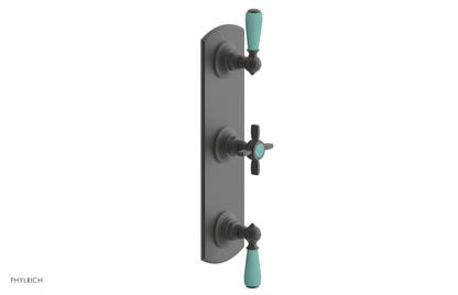 JAMESTOWN - Thermostatic Valve with Two Volume Control with "Turqoise" Accents 4-740