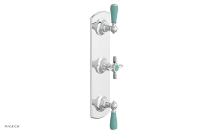 JAMESTOWN - Thermostatic Valve with Two Volume Control with "Turqoise" Accents 4-740