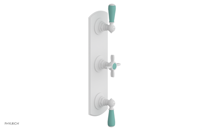 JAMESTOWN - Thermostatic Valve with Two Volume Control with "Turqoise" Accents 4-740