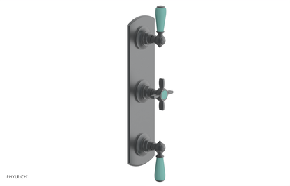 JAMESTOWN - Thermostatic Valve with Two Volume Control with "Turqoise" Accents 4-740