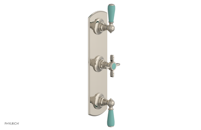 JAMESTOWN - Thermostatic Valve with Two Volume Control with "Turqoise" Accents 4-740