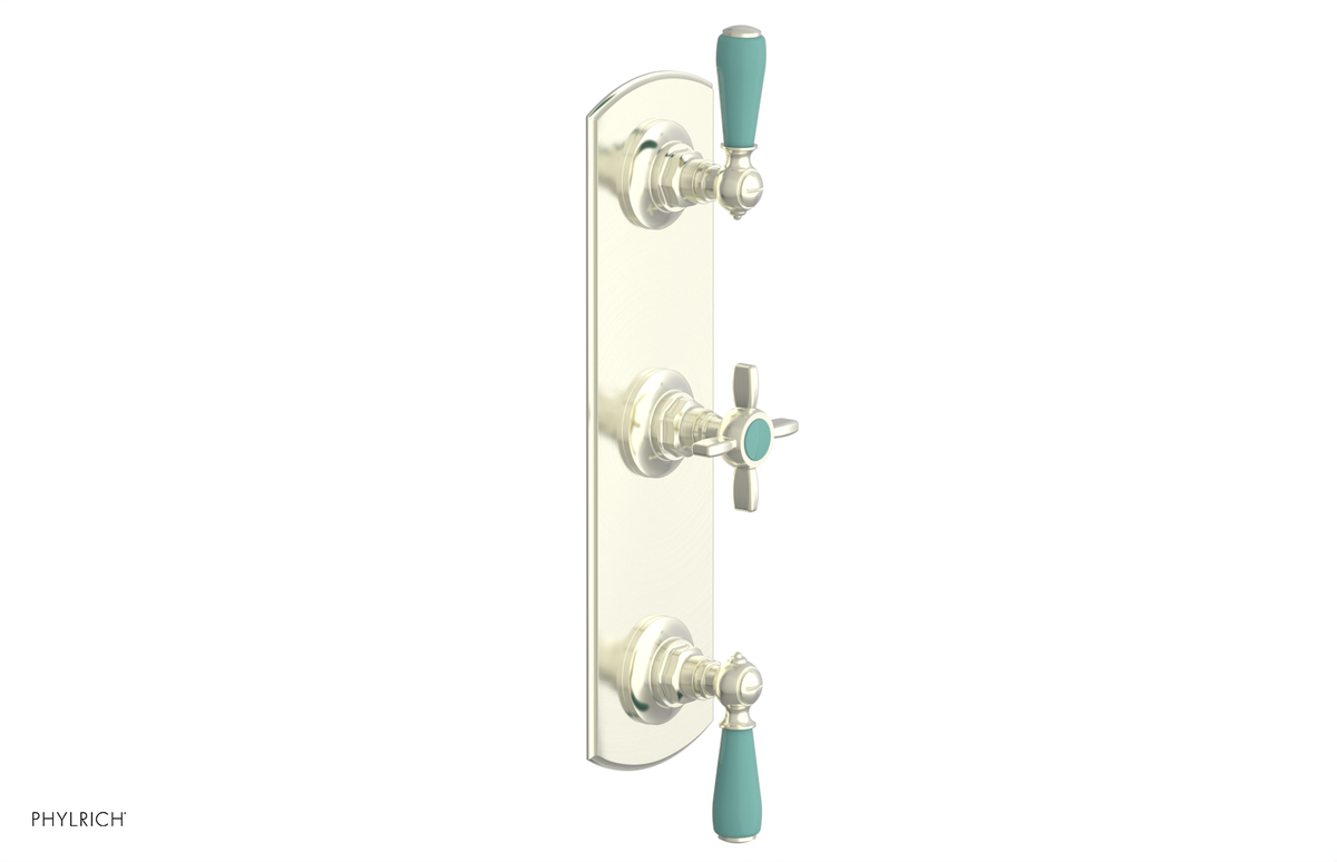 JAMESTOWN - Thermostatic Valve with Two Volume Control with "Turqoise" Accents 4-740