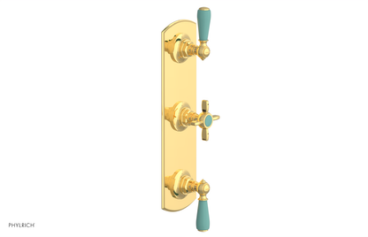 JAMESTOWN - Thermostatic Valve with Two Volume Control with "Turqoise" Accents 4-740