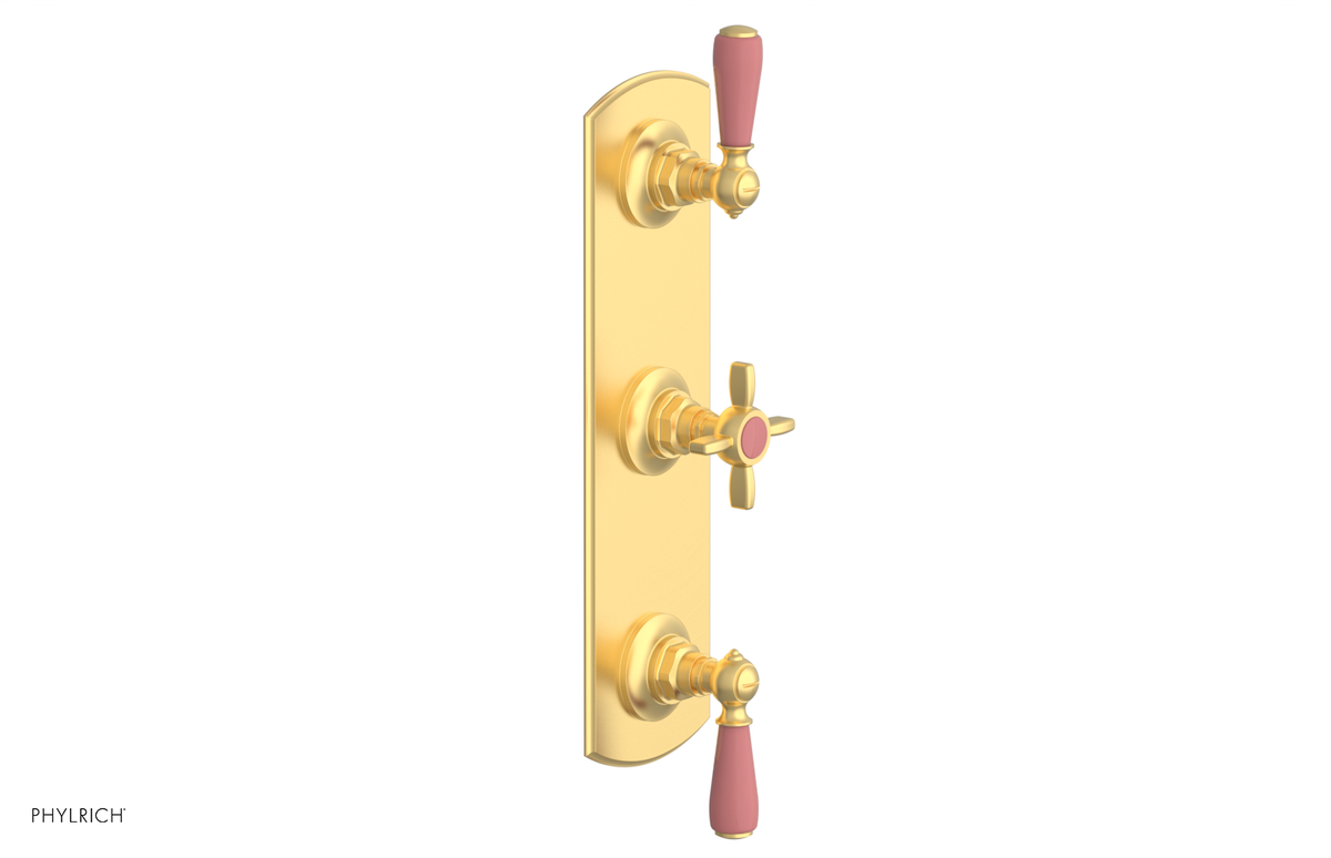 JAMESTOWN - Thermostatic Valve with Two Volume Control with "Pink" Accents 4-740