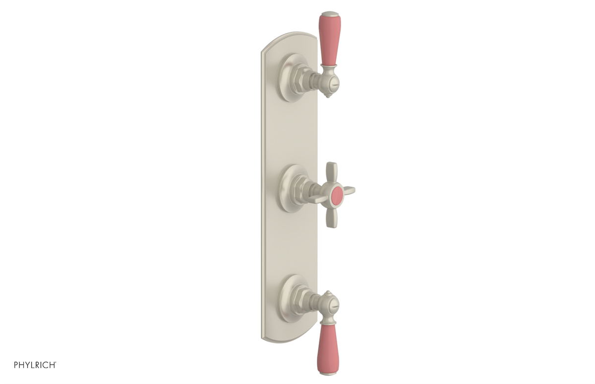 JAMESTOWN - Thermostatic Valve with Two Volume Control with "Pink" Accents 4-740