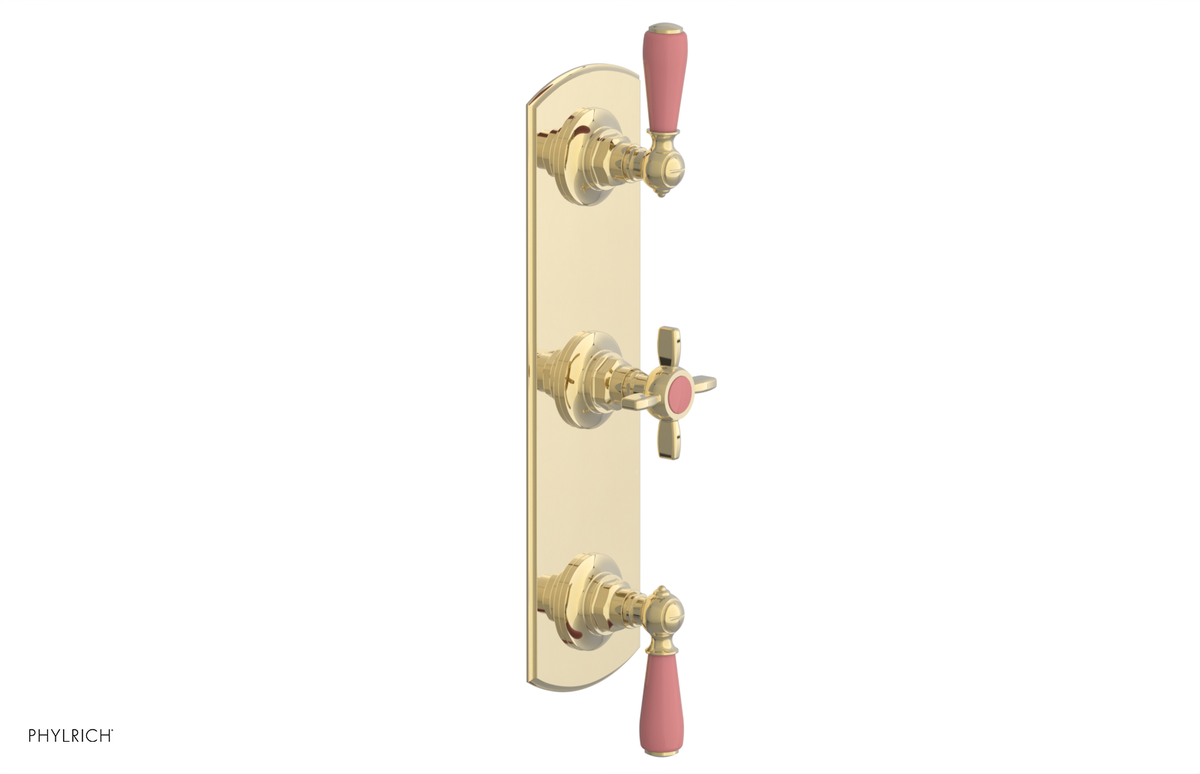 JAMESTOWN - Thermostatic Valve with Two Volume Control with "Pink" Accents 4-740