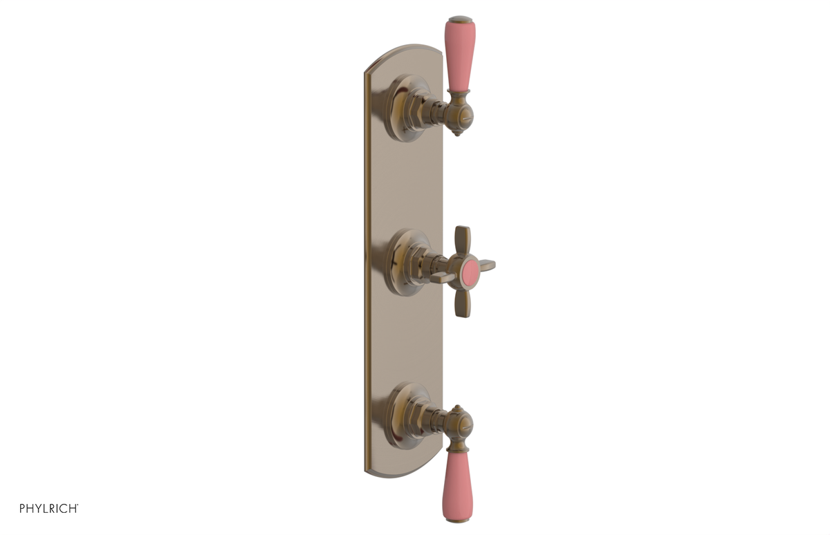 JAMESTOWN - Thermostatic Valve with Two Volume Control with "Pink" Accents 4-740