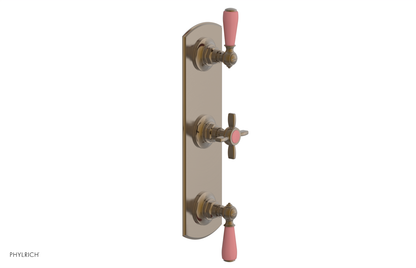 JAMESTOWN - Thermostatic Valve with Two Volume Control with "Pink" Accents 4-740