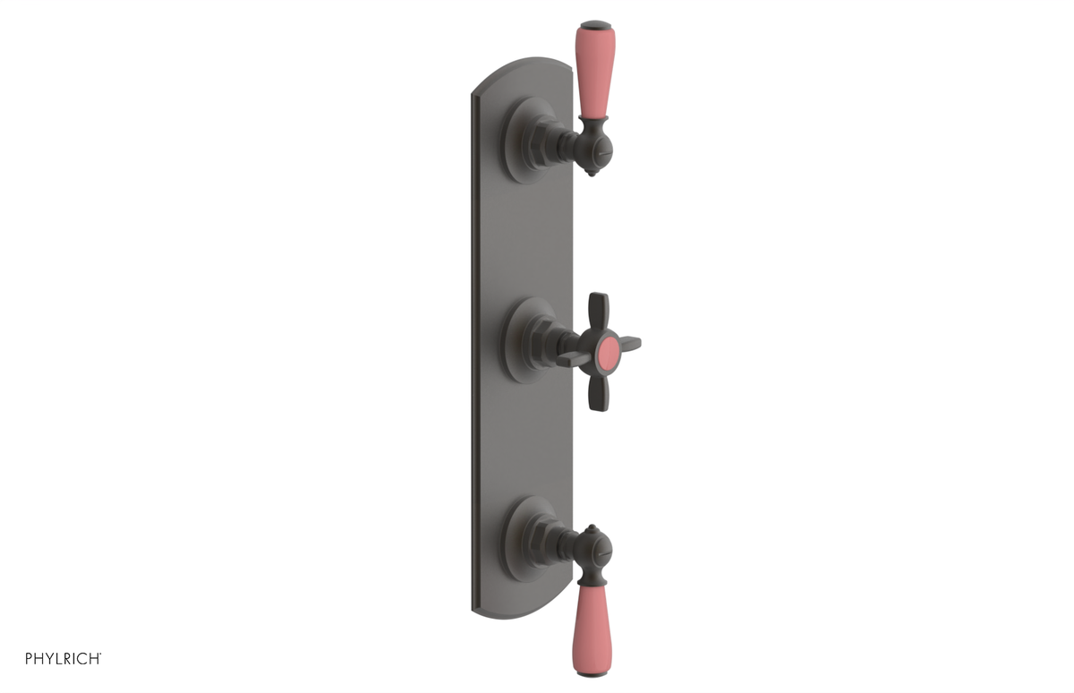 JAMESTOWN - Thermostatic Valve with Two Volume Control with "Pink" Accents 4-740