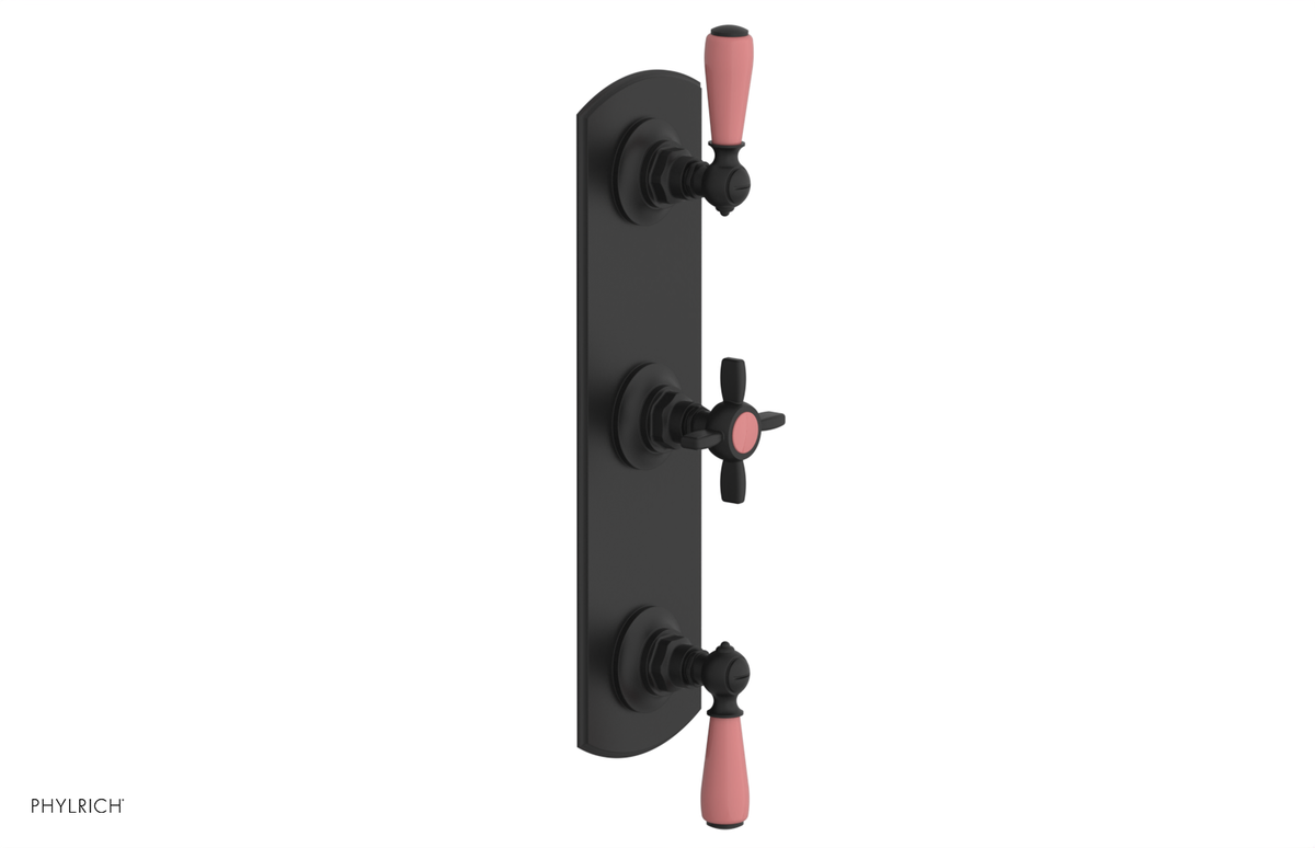 JAMESTOWN - Thermostatic Valve with Two Volume Control with "Pink" Accents 4-740