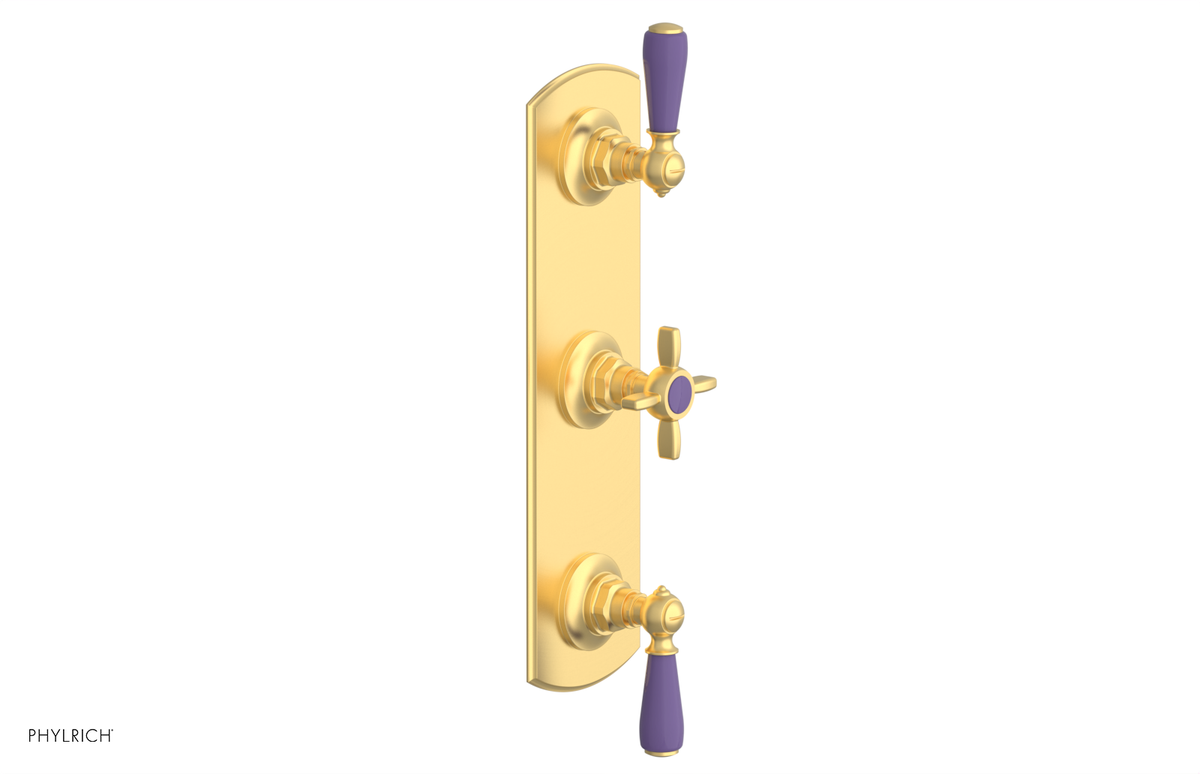 JAMESTOWN - Thermostatic Valve with Two Volume Control with "Purple" Accents 4-740