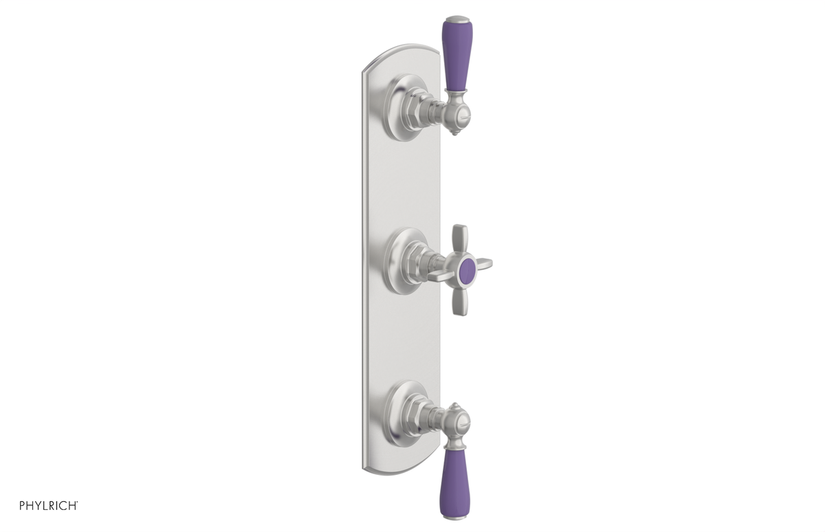 JAMESTOWN - Thermostatic Valve with Two Volume Control with "Purple" Accents 4-740