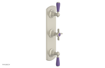 JAMESTOWN - Thermostatic Valve with Two Volume Control with "Purple" Accents 4-740