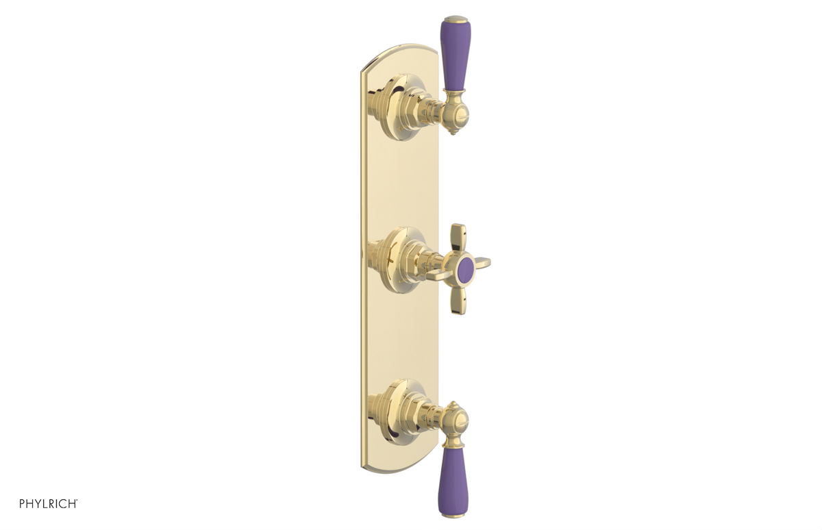JAMESTOWN - Thermostatic Valve with Two Volume Control with "Purple" Accents 4-740
