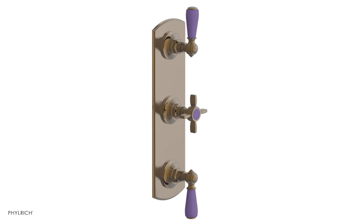 JAMESTOWN - Thermostatic Valve with Two Volume Control with "Purple" Accents 4-740