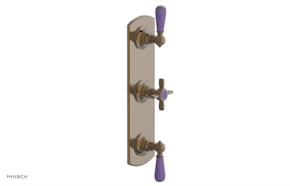 JAMESTOWN - Thermostatic Valve with Two Volume Control with "Purple" Accents 4-740