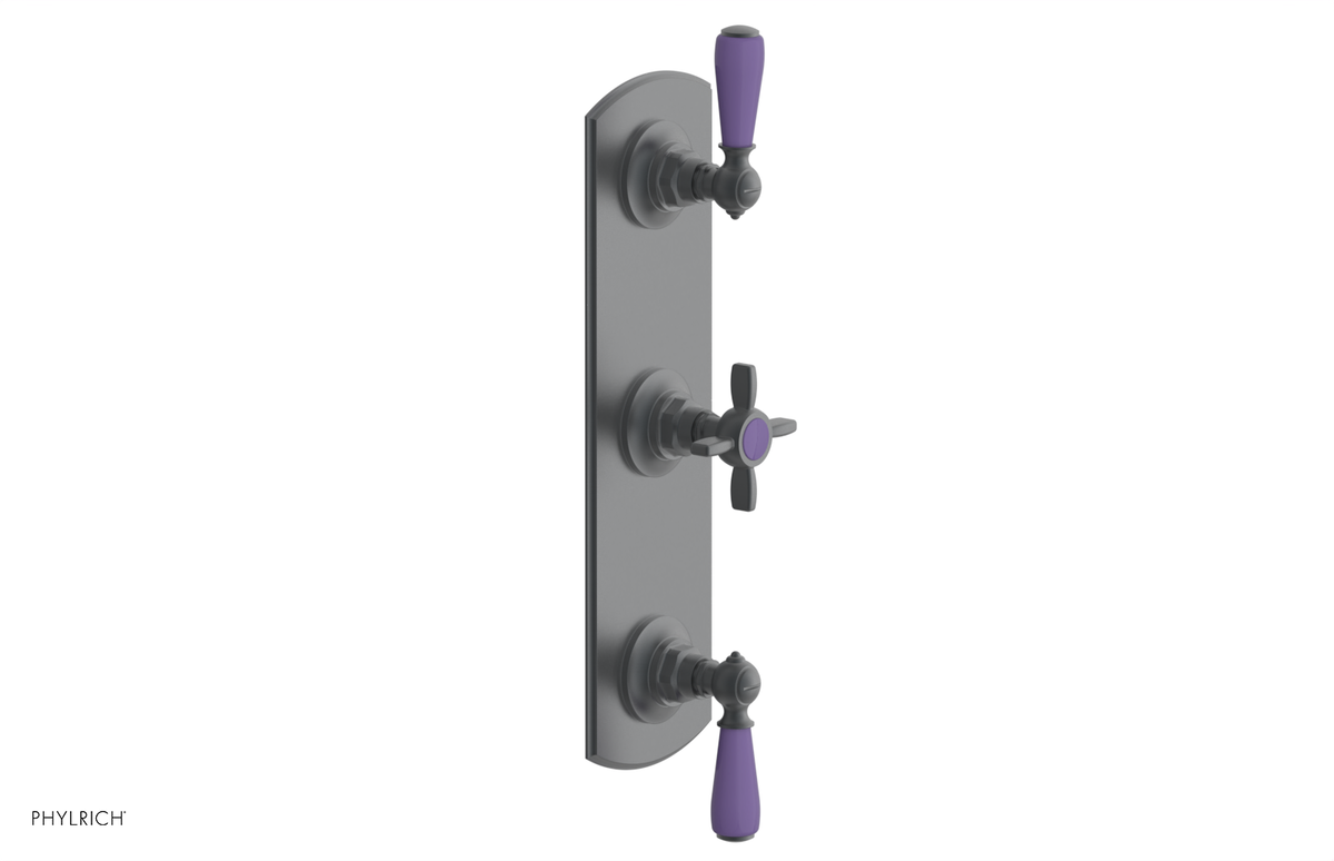 JAMESTOWN - Thermostatic Valve with Two Volume Control with "Purple" Accents 4-740