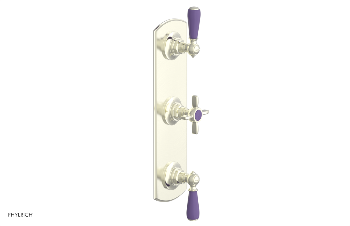 JAMESTOWN - Thermostatic Valve with Two Volume Control with "Purple" Accents 4-740