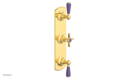 JAMESTOWN - Thermostatic Valve with Two Volume Control with "Purple" Accents 4-740