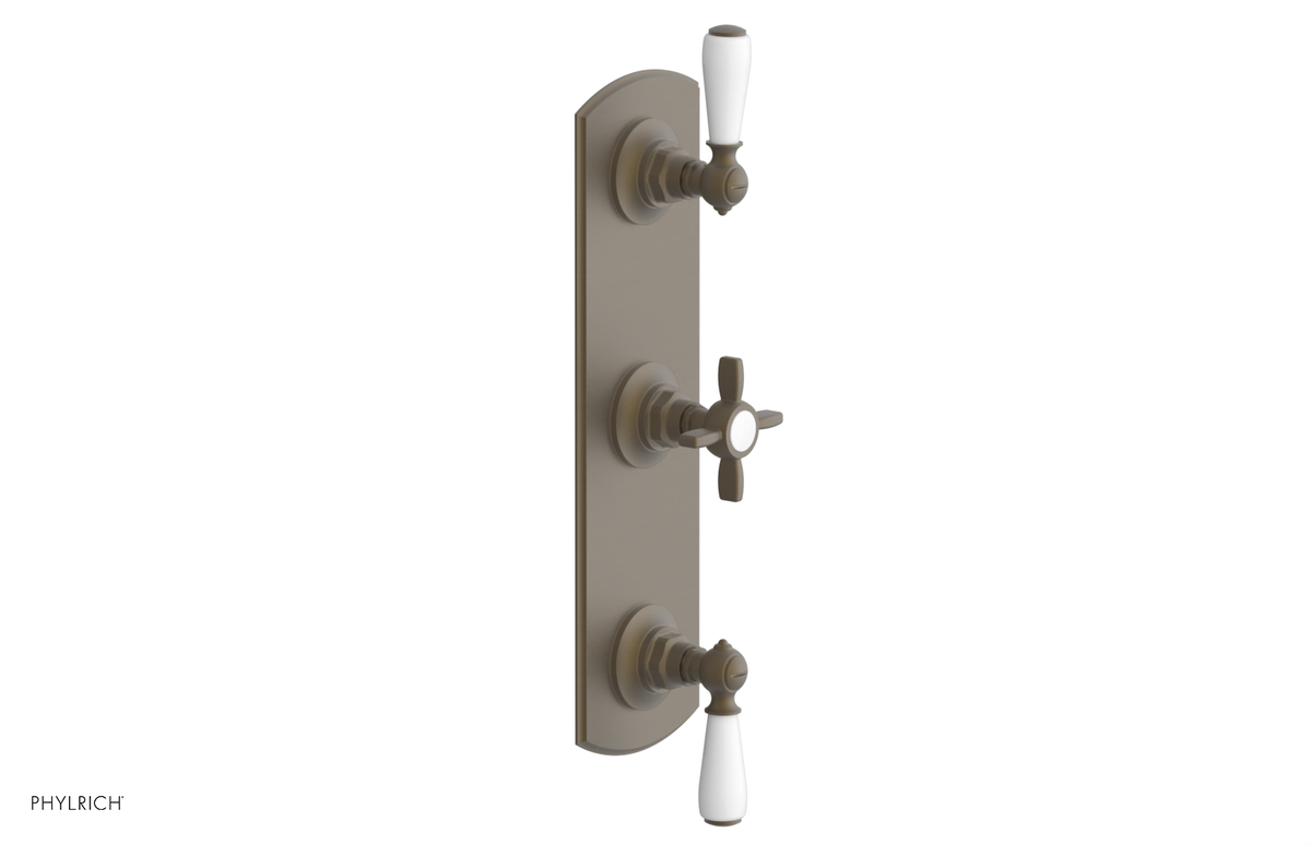 JAMESTOWN - Thermostatic Valve with Two Volume Control with "White" Accents 4-740