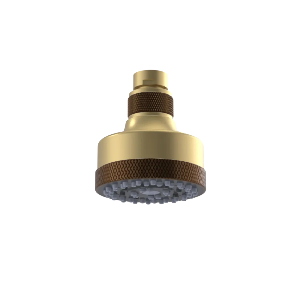 Rubinet 3 FUNCTION SHOWER HEAD Satin Brass