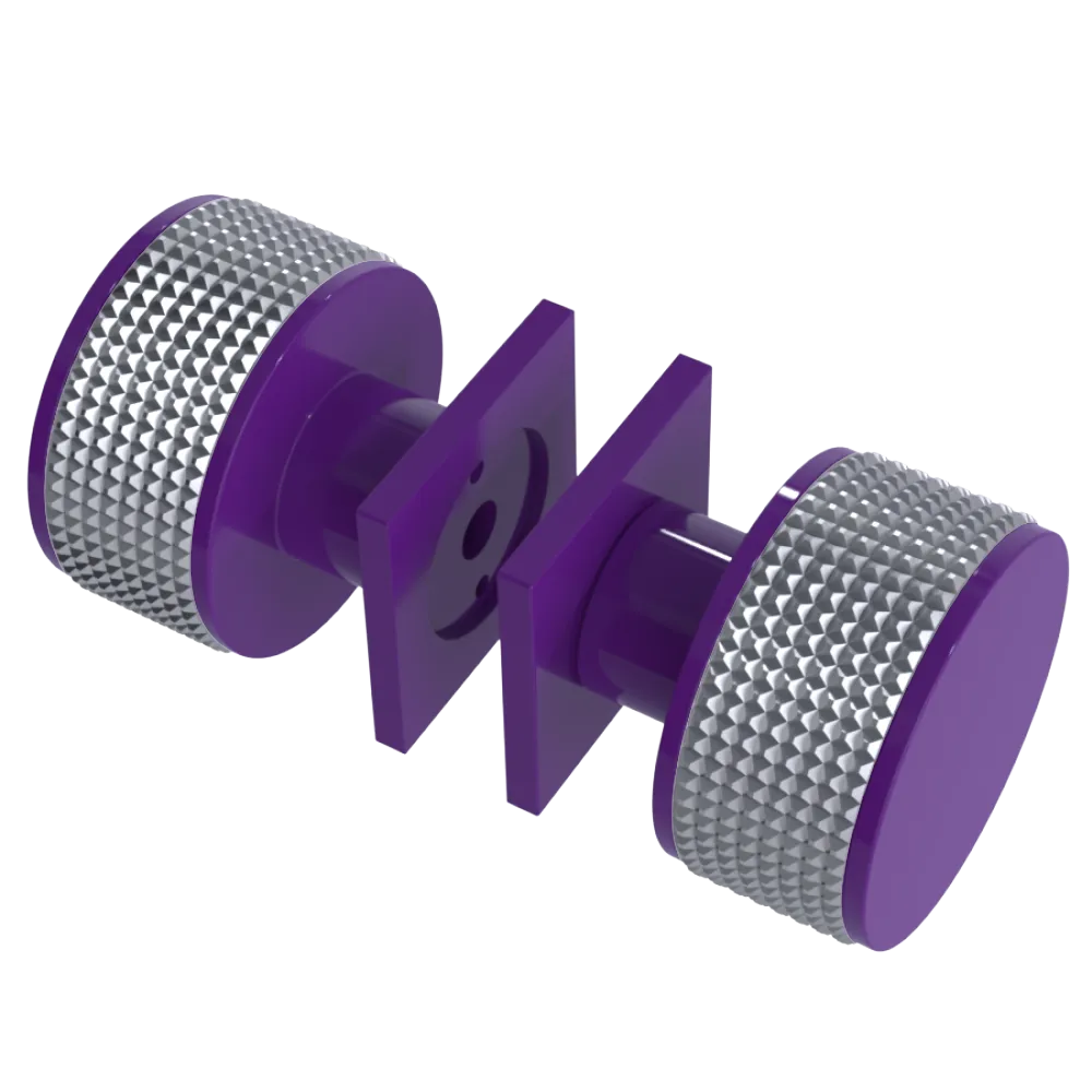Rubinet Shower Door Knob (set) Purple Haze