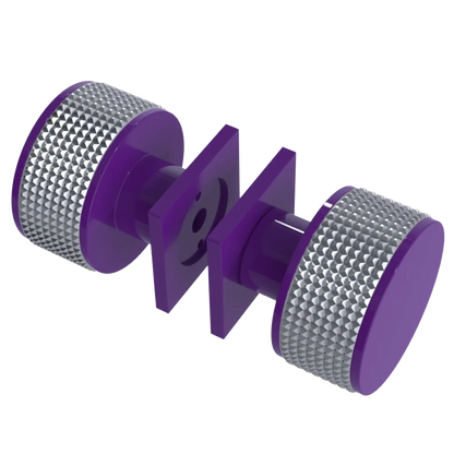 Rubinet Shower Door Knob (set) Purple Haze