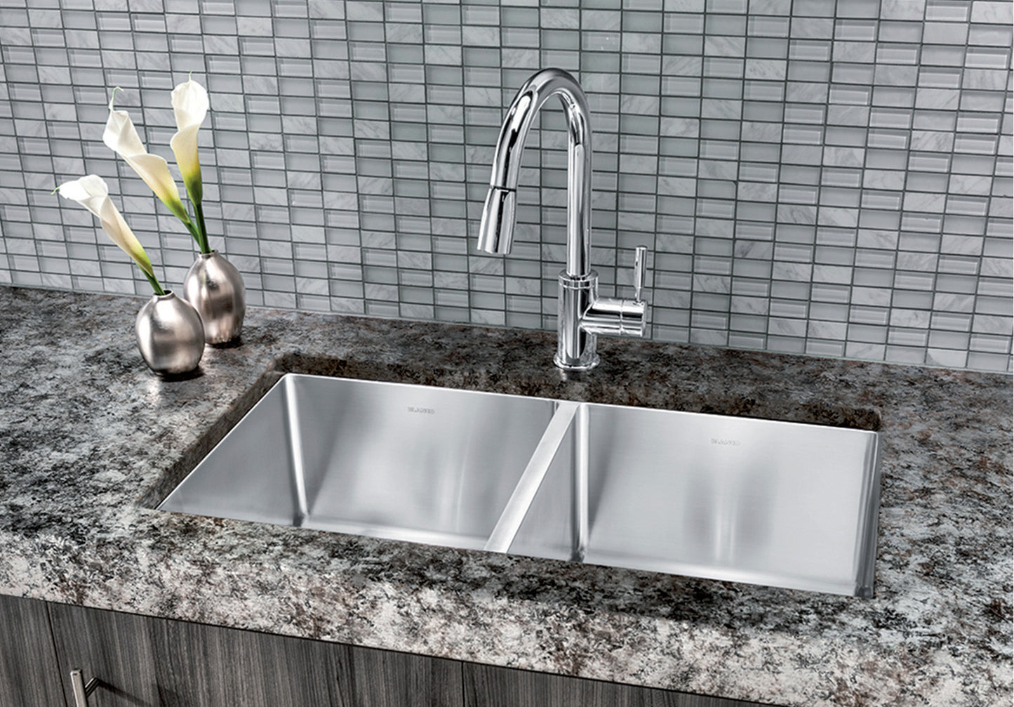 Blanco Quatrus 31.5" x 17.5" R15 U 2 Stainless Steel Kitchen Sinks