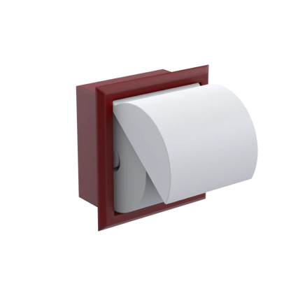 Rubinet RECESSED TOILET PAPER HOLDER Maroon