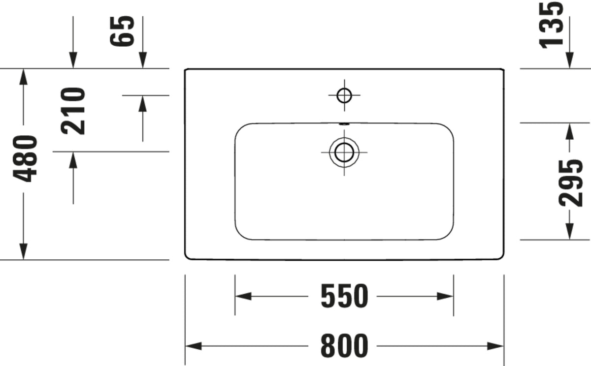 Duravit D-code Washbasin Bathroom Sink – washbasin_23998000002