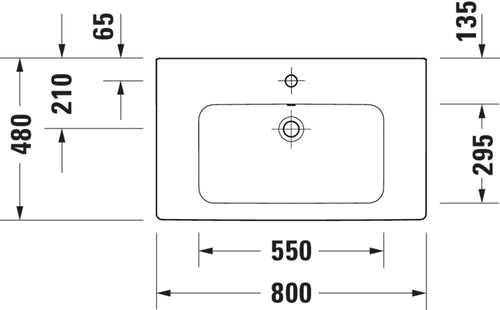 Duravit D-code Washbasin Bathroom Sink – washbasin_23998000002
