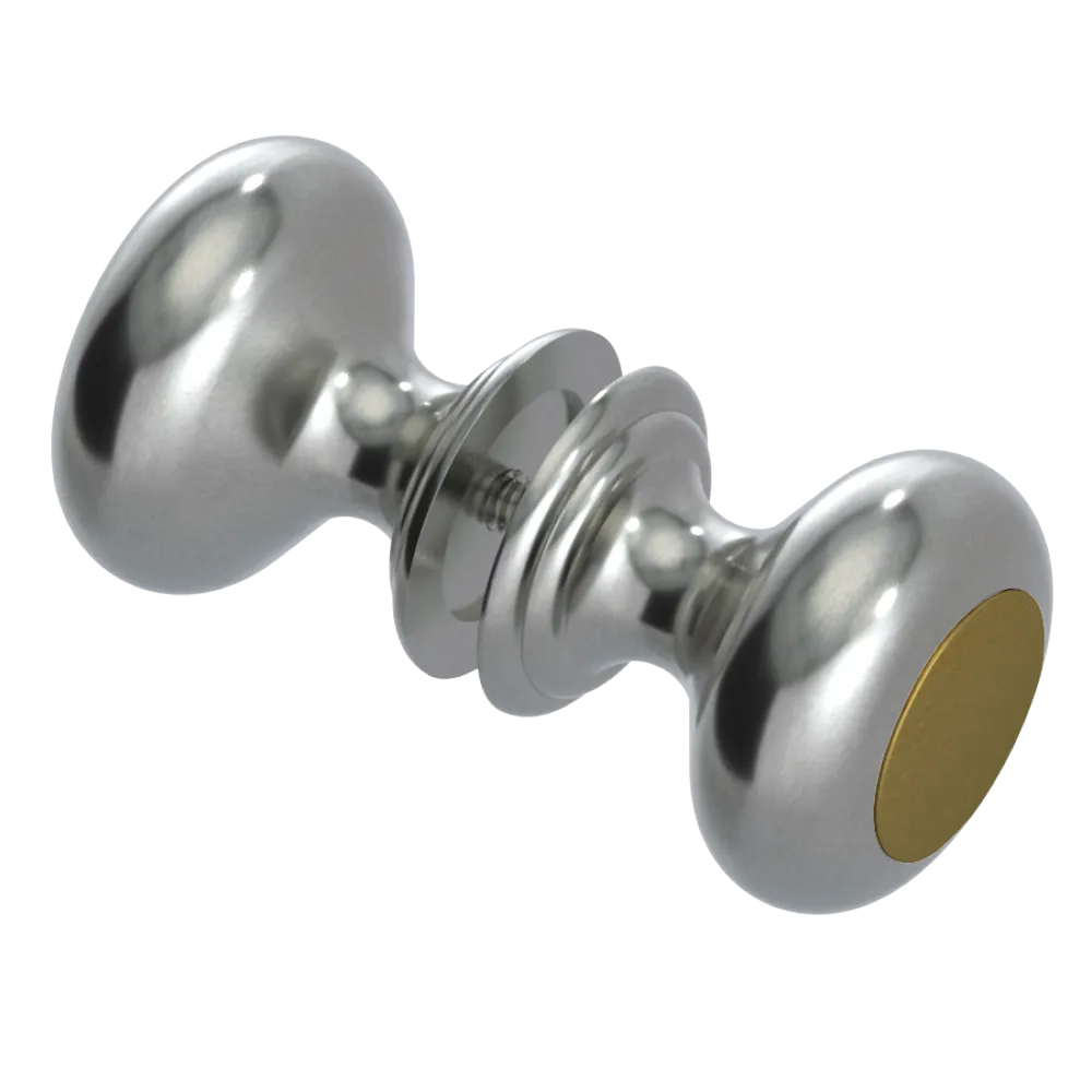 Rubinet Shower Door Knob (set) Satin Nickel