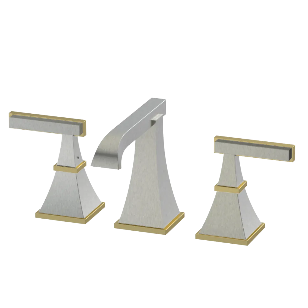 Rubinet Widespread Lav. Set. (less drain) Satin Nickel