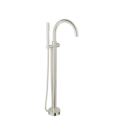 Baril Floor-mounted tub filler with hand shower (without handle)