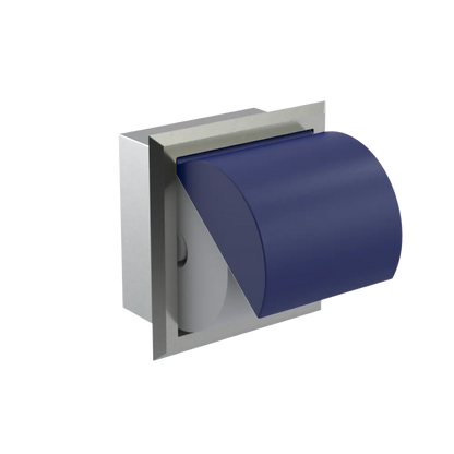 Rubinet RECESSED TOILET PAPER HOLDER Satin Nickel