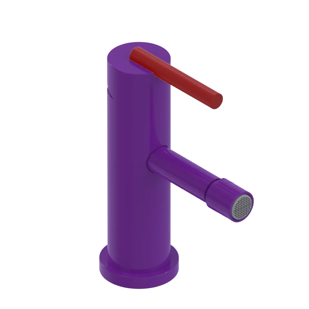 Rubinet Single Control Bidet Fitting (less drain) Purple Haze