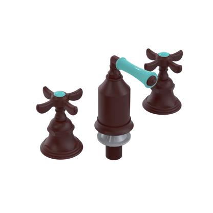 Rubinet Bidet Fitting with Spray, Diverter, and Vacum Breaker (Less Drain) Bordeaux