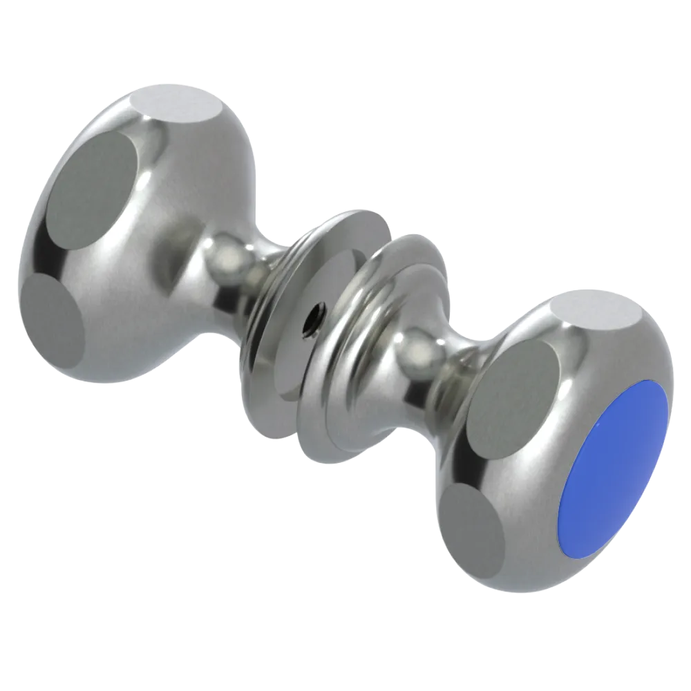 Rubinet Shower Door Knob (set) Satin Nickel