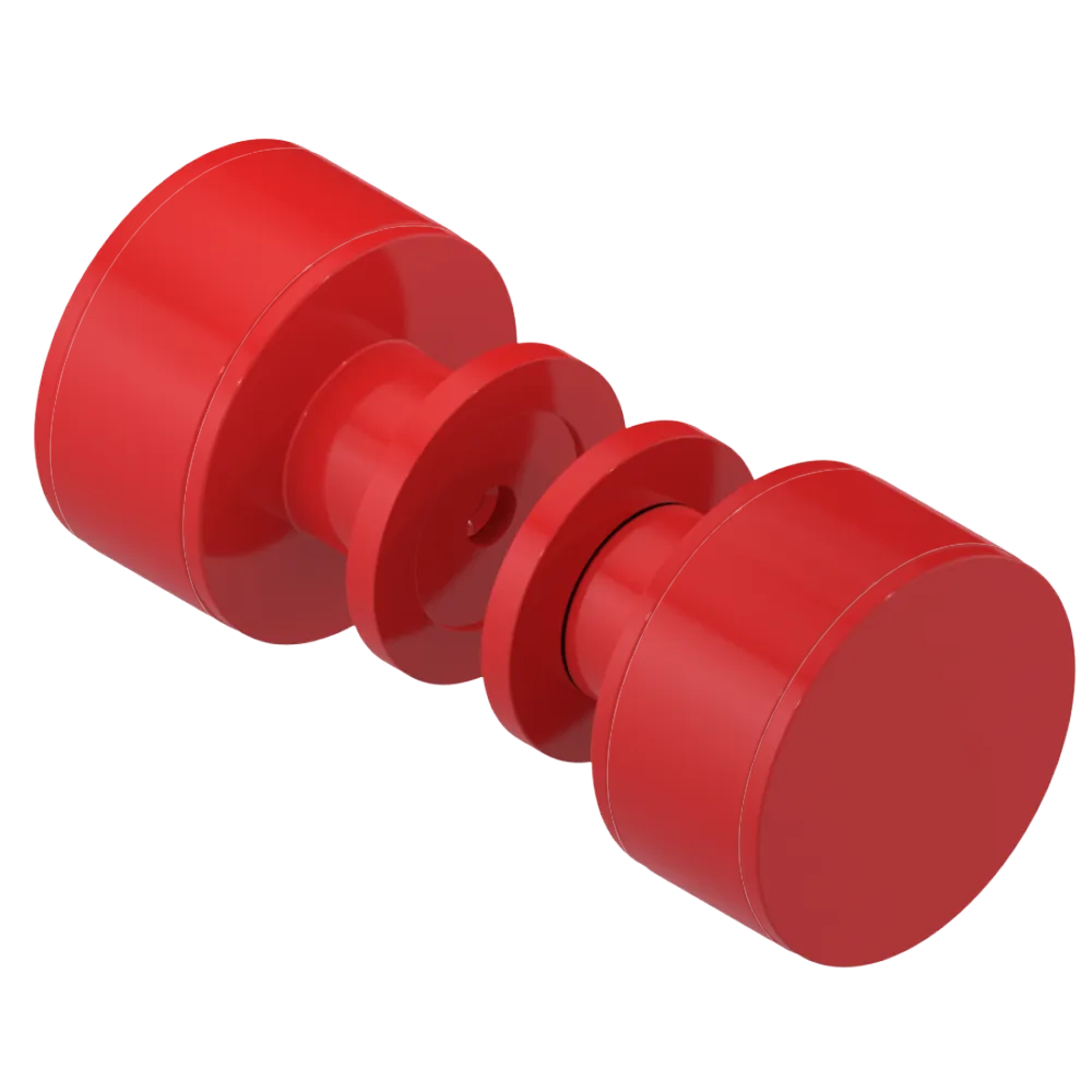 Rubinet Shower Door Knob (set) Red
