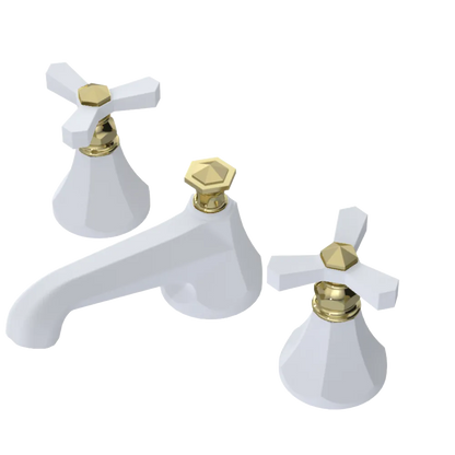 Rubinet Widespread Lav. Set. (less drain) Matt White
