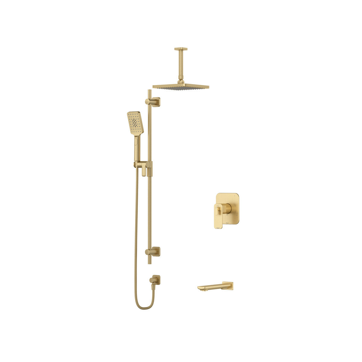 Riobel Equinox Shower Kit 1345 Trim Only With Spout - TKIT1345EQ