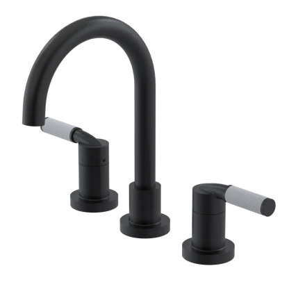 Rubinet Widespread Lav. Set. (less drain) Matt Black