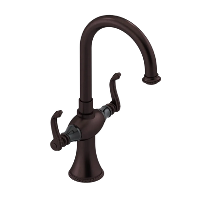 Rubinet Single Hole Dual Handle Lav. Set. (less drain) Oil Rubbed Bronze