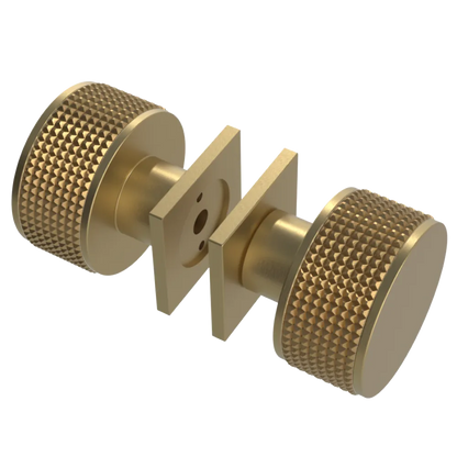 Rubinet Shower Door Knob (set) Satin Brass