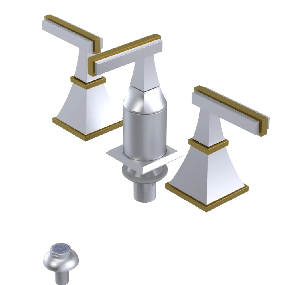 Rubinet Bidet Fitting with Spray, Diverter, and Vacum Breaker (Less Drain) Satin Chrome