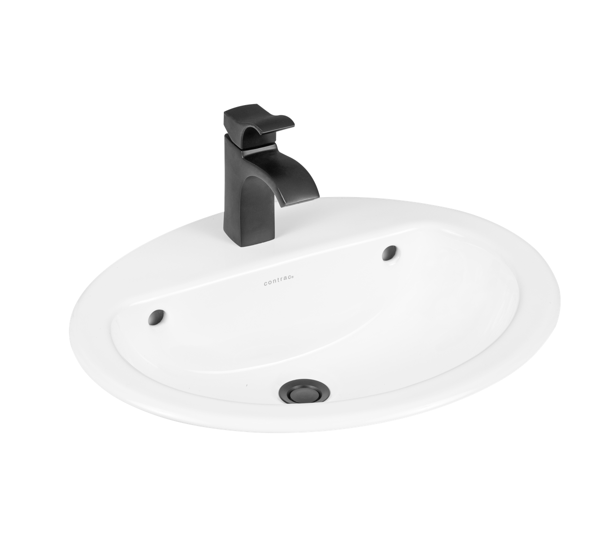 Contac Graycie- 4111BPU-SO- Single Hole with Sealed Overflow Drop-In Sink
